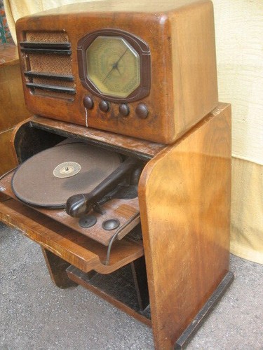 Vecchia radio phonola - radio,